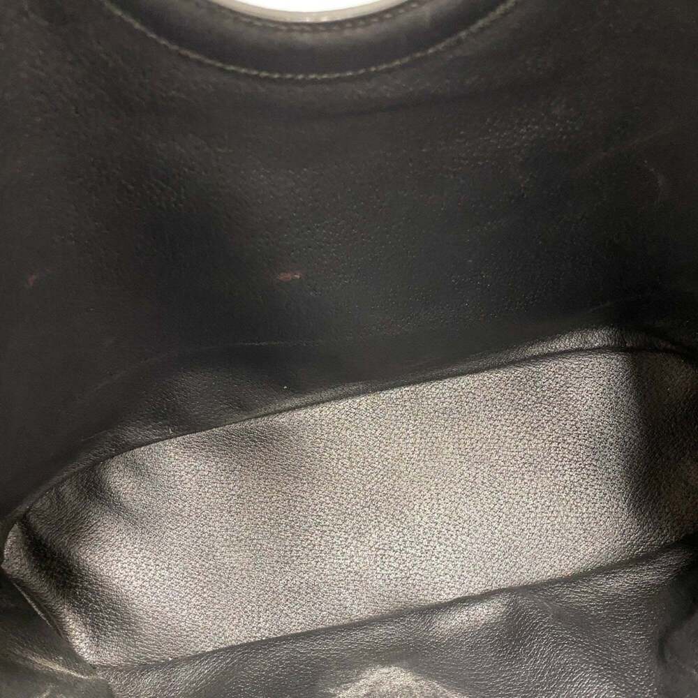 CELINE Circle Logo Macadam Handbag, Black - Picture 8 of 15
